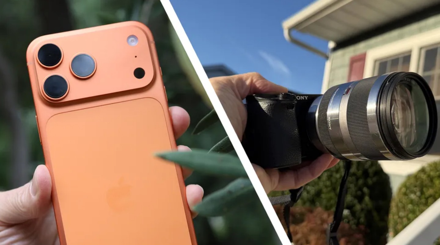 O zoom de 8x do iPhone 17 Pro Max é comparável ao da Sony A6000?